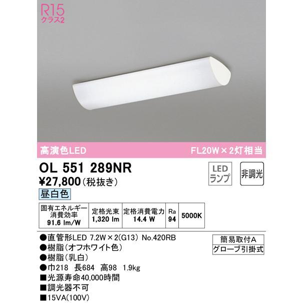 ODELIC（オーデリック） OL551289NR キッチンライト 非調光 20W相当 昼
