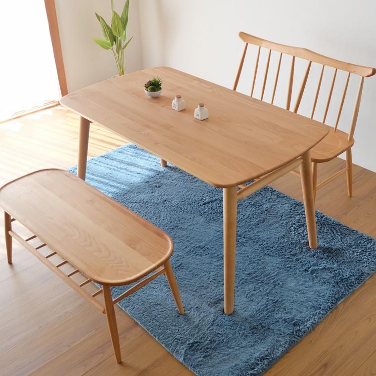 【愛品館 江戸川店 】ダイニングベンチテーブル3点セット ISSEIKI（一生紀） ISSEIKI NORN DINING 4SET (TABLEx1, CHAIRx2, BENCHx1) | 【公式