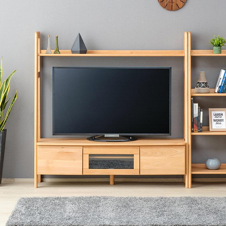 【美品】天然木　テレビ台　ISSEIKI 一生紀（ISSEIKI） テレビボード テレビ台 テレビラック TV台 TVボード