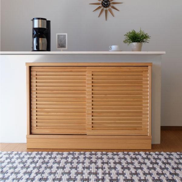 アウトレット】 キッチン リビング キャビネット 収納ボックス 幅120