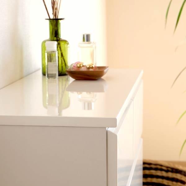 一生紀（ISSEIKI） チェスト タンス ローチェスト 4段 ホワイト 幅70