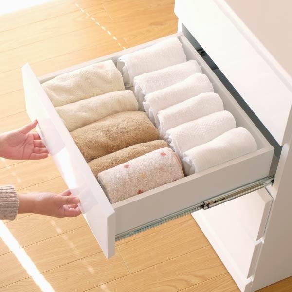 一生紀（ISSEIKI） チェスト タンス ローチェスト 4段 ホワイト 幅50