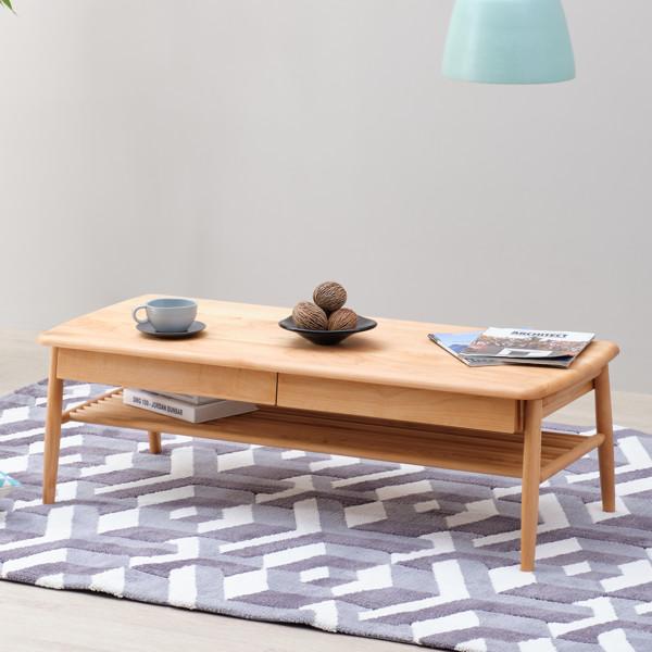 一生紀（ISSEIKI） ローテーブル 木製 アルダー ナチュラル 北欧