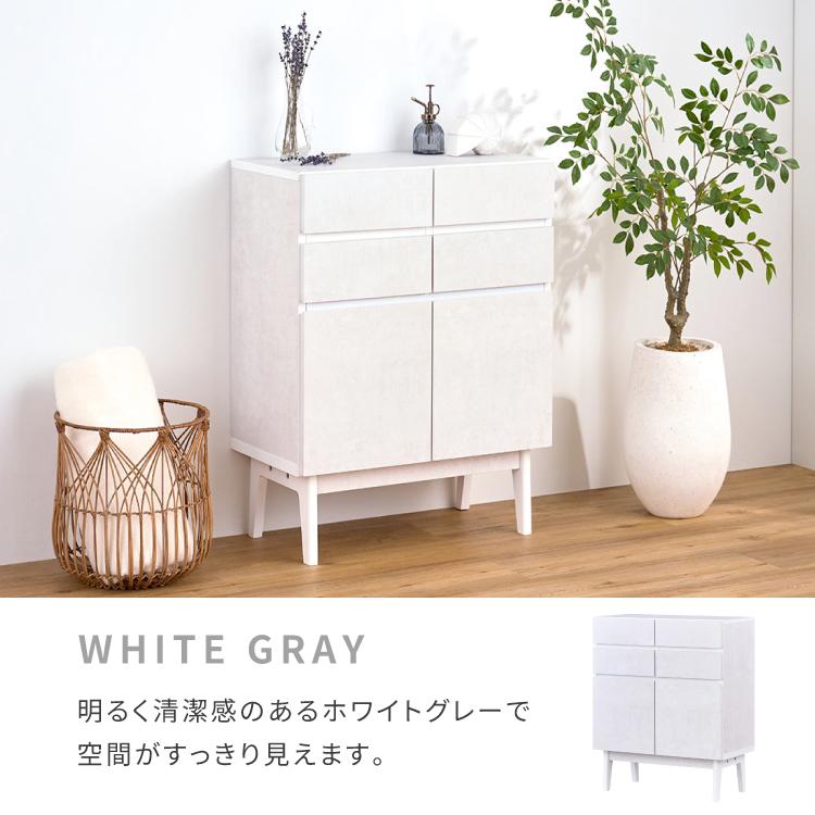一生紀（ISSEIKI） リビングボード キャビネット 大理石 石目柄 サイド