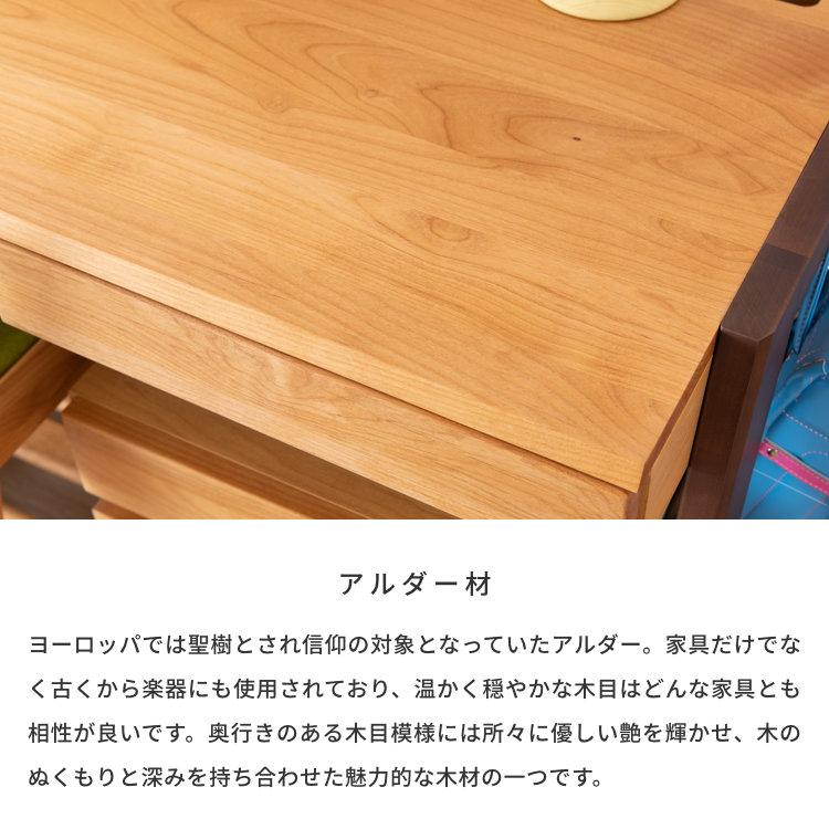 学習デスク 2点セット デスクワゴン 学習机 ツートン ステップ ISSEIKI