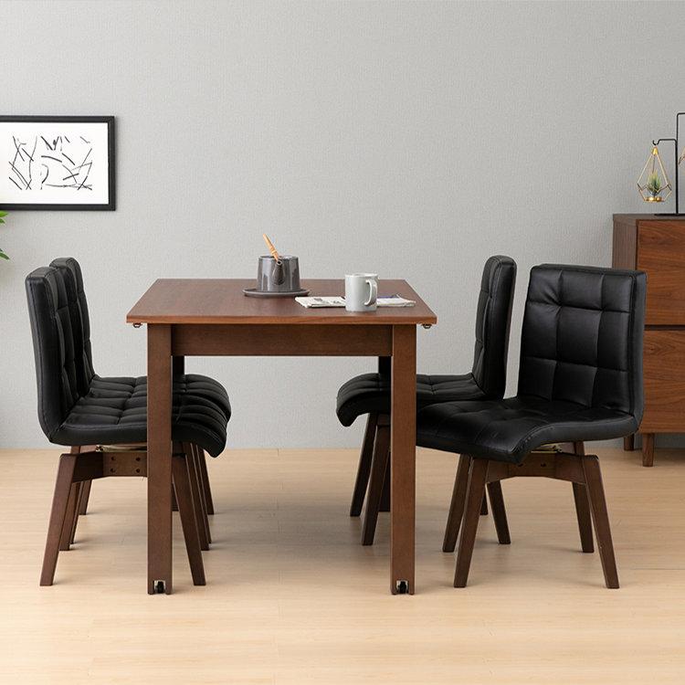 一生紀（ISSEIKI） ダイニングセット 伸縮テーブル 幅115cm 最大幅