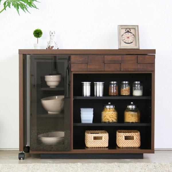 GART（ガルト） キッチンカウンター おしゃれ 収納 90 伸縮キッチン