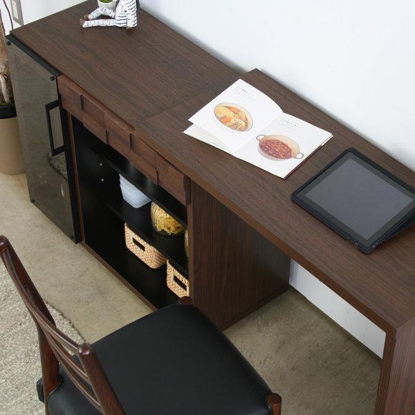 GART（ガルト） キッチンカウンター おしゃれ 収納 90 伸縮キッチン