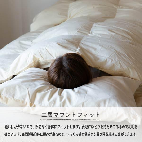 一生紀（ISSEIKI） 【アウトレット】 羽毛布団 ダブル ダウン ネルラ