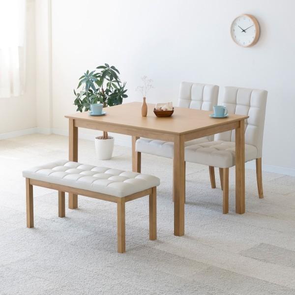 ダイニングテーブルセット　ベンチ Qoo10] タンスのゲン ダイニングテーブルセット 4人 ベンチ