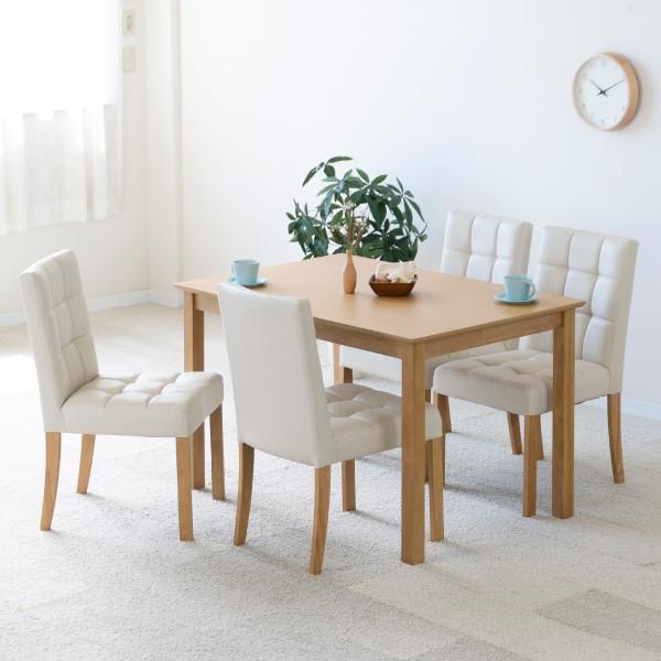 アウトレット】 ダイニング5点セット 4人掛け テーブル幅115 チェア4脚