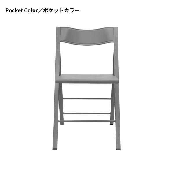 椅子 折りたたみ チェア 折りいす スリム 薄い : 家具インテリア DENZO