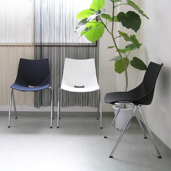 椅子 スタッキングチェア 4脚セット イタリア製 : 家具インテリア