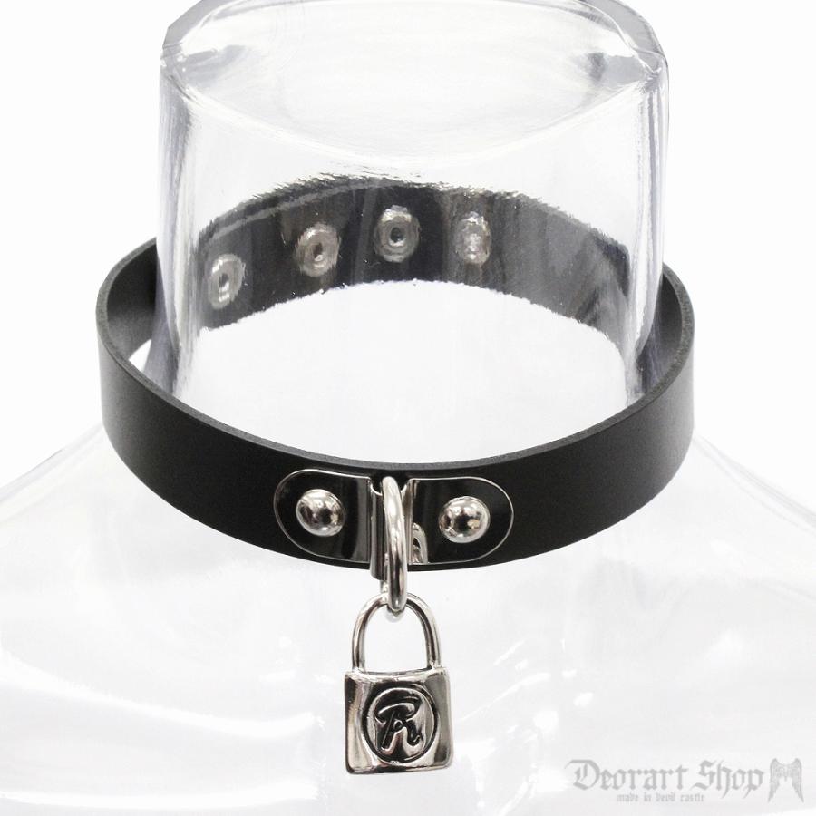 100%コットン♡首輪♡チョーカー♡お散歩♡ハンドメイド Deorart（ディオラート） 【メール便可】Padlock choker 南京錠