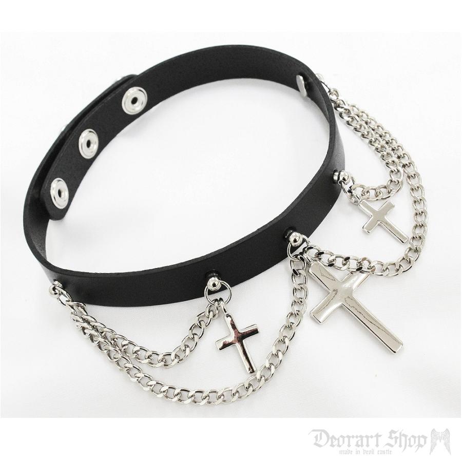 ケース　クロスモチーフ　クリップチェーン付き ケース クロスモチーフ クリップチェーン付き Deorart 【メール便可