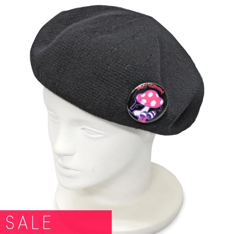 缶バッジ付 コットン サーモ ベレー帽 帽子 ゴシック モード ロック メンズ レディース ユニセックス By2102 By2102 Deorart Yahoo 店 通販 Yahoo ショッピング