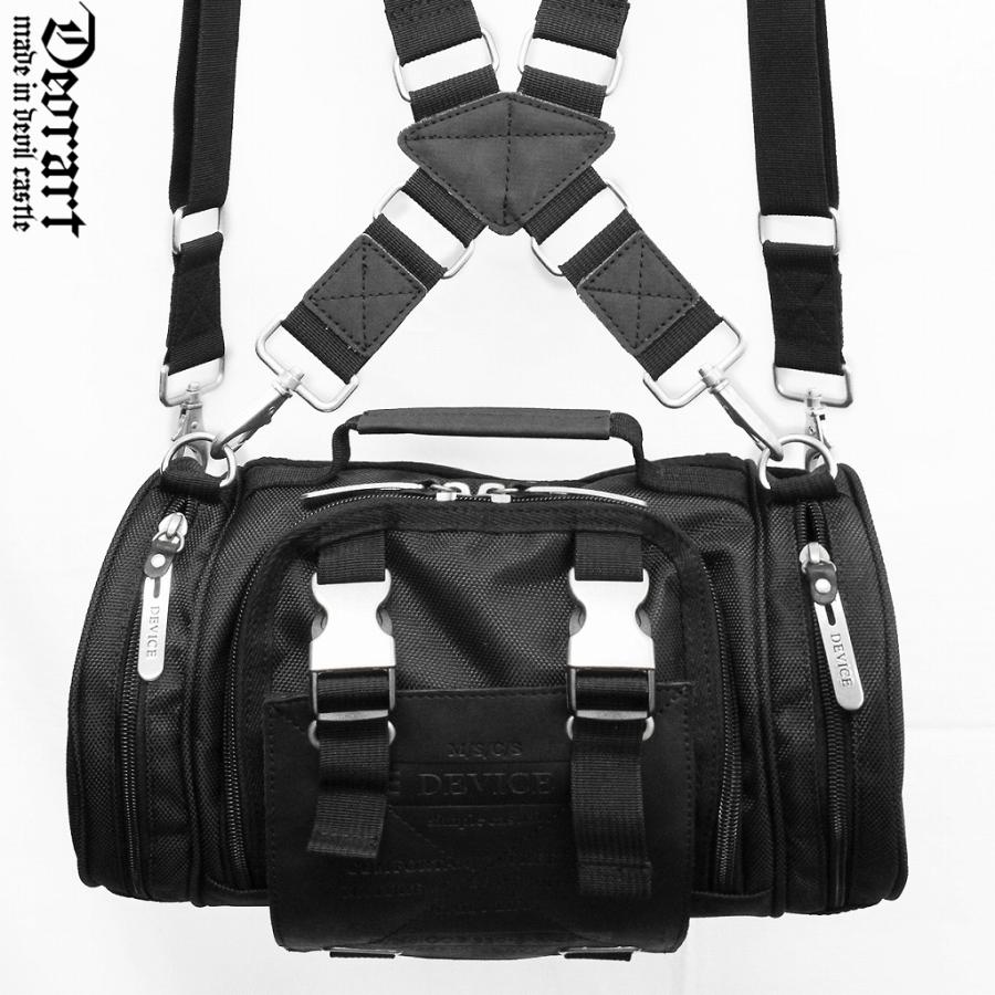 [APPAREL]/ディオラート/ナイロン 4WAY ヒップバッグ ブラック (F) ゴスロリ・パンク/Deorart Deorart（ディオラート） ナイロン 4WAY ヒップバッグ BY3027