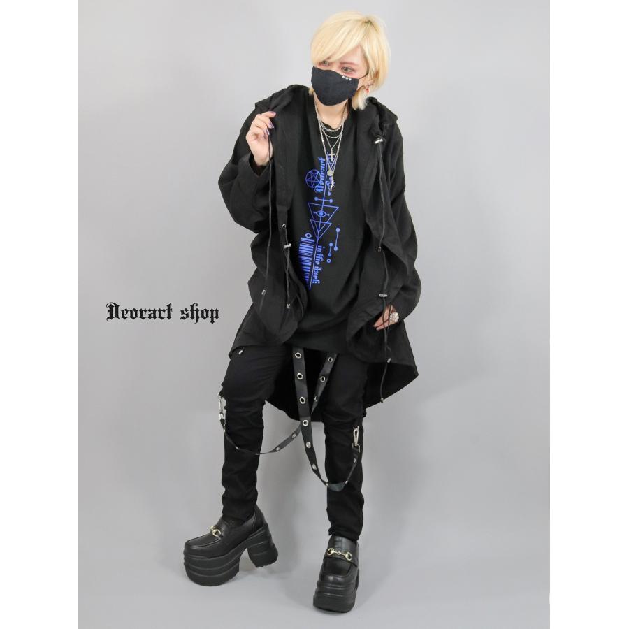 ディオラート　DEORART パンク　ヘビーメタル ブラックパンツ Deorart（ディオラート） ハトメサスペンダー付 スリムシルエット