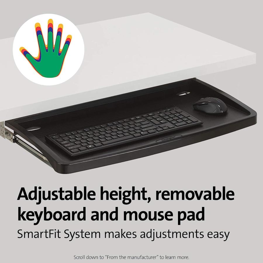 Comfort Keyboard Drawer with SmartFit System  26 x 13-1/4  Black (並行輸入品)　並行輸入品｜dep-dreamfactory｜03