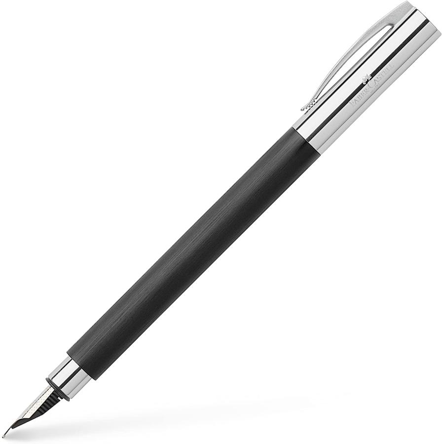 並行輸入品】Faber-Castell Ambition Black Fountain Pen M (gift