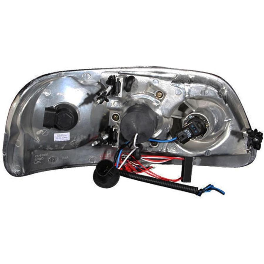 【並行輸入品】Anzo USA 111031 フォード プロジェクター ヘイロー LED ブラック ヘッドライトアセンブリ 1個 - (ペアで販売)　