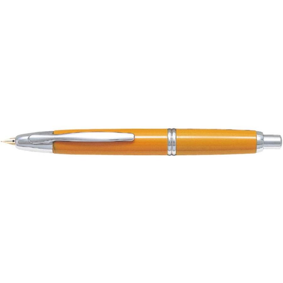 並行輸入品】パイロット 万年筆 キャップレス ディープイエロー 細字