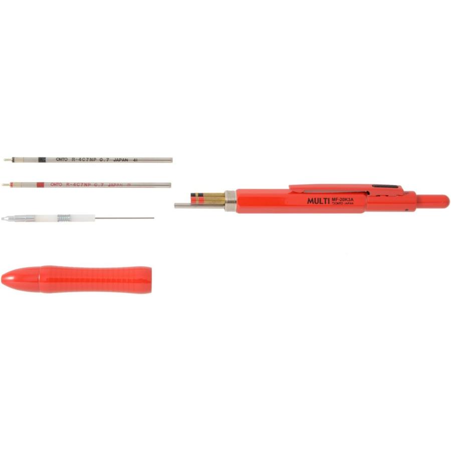 並行輸入品】オート 多機能ペン MULTI 2+1 イタアカ MF-20K3A-イタアカ