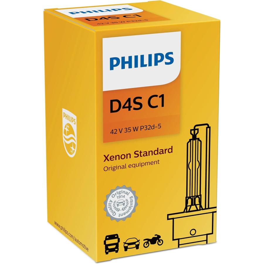 流行に  Philips D4S Standard Authentic Xenon HID Headlight Bulb 1 Pack　並行輸入品