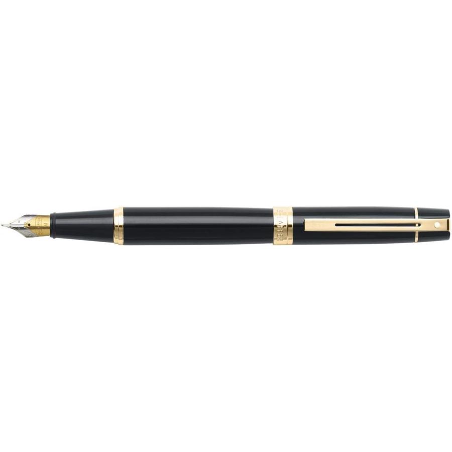 並行輸入品】Sheaffer 300 Series Glossy Black Fountain Pen