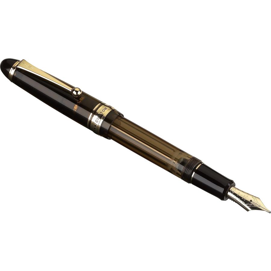 並行輸入品】Pilot Custom 823 Fountain Pen Amber Barrel Blue Ink
