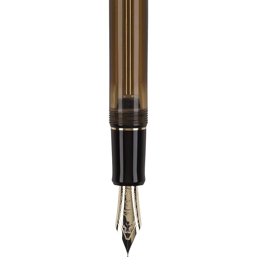 並行輸入品】Pilot Custom 823 Fountain Pen Amber Barrel Blue Ink