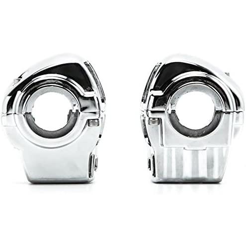 【並行輸入品】Krator CSH008 スイッチハウジングカバーキット (ハーレーダビッドソンロードグライドFLTR/I用クロームハンドルバー )の画像