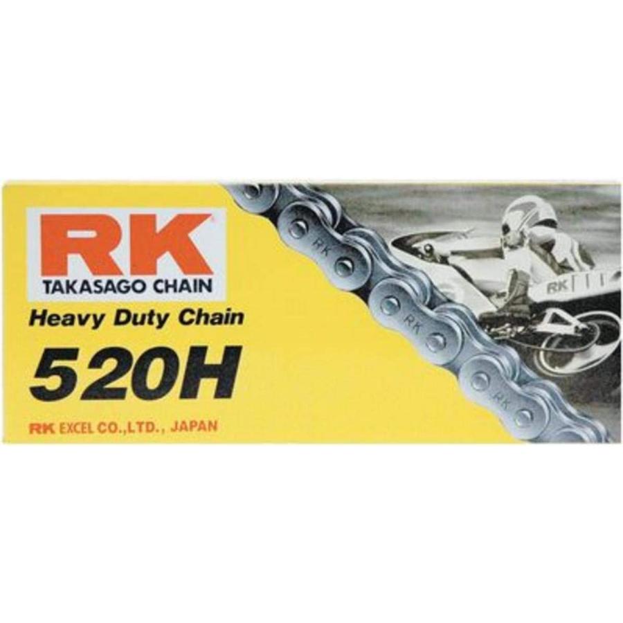 RK Racing Chain M520H-114 '114-Links' Heavy Duty Motorcycle Chain 並行輸入品 ...