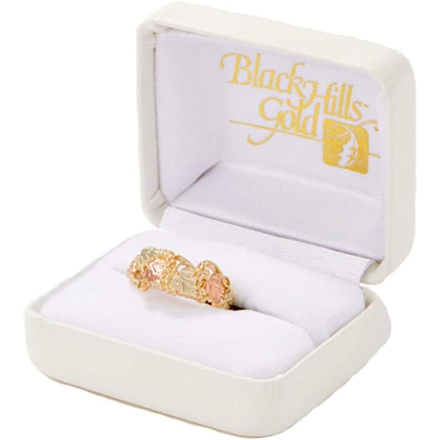 【並行輸入品】Black Hills ゴールドウェディングリング 10Kイエローゴールド 12Kグリーンゴールド&ローズゴールドの画像