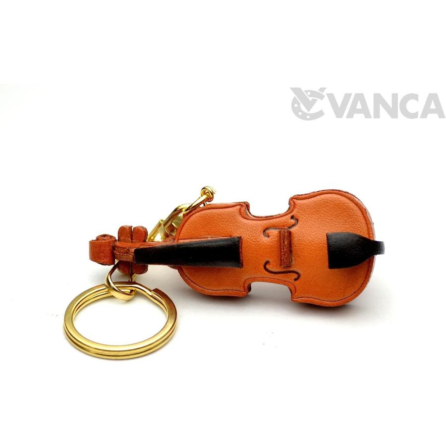 【並行輸入品】バイオリン音楽/楽器3dレザーキーチェーン( L ) VANCA craft-collectibleキーリングチャームペンダント日本製　