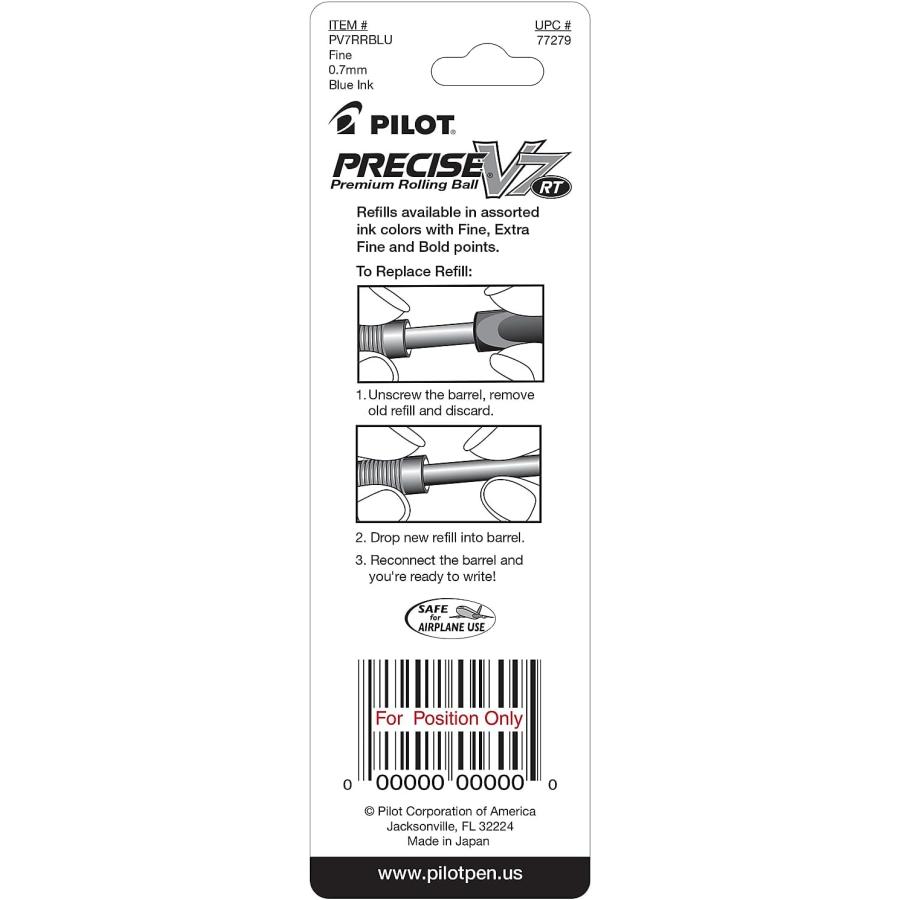【並行輸入品】Refill for Precise v7 RT Rolling Ball Fine ブルーInk 2 /Pack　