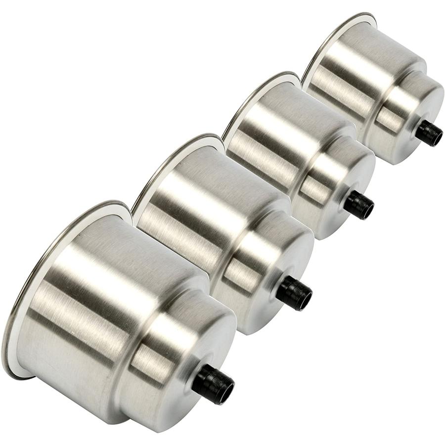【並行輸入品】Amarine-made 4pcs Stainless Steel Cup Drink Holder with Drain Marineの画像