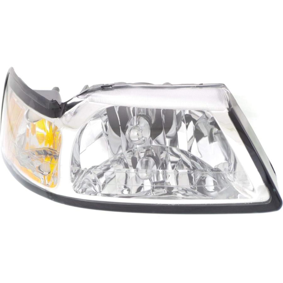 【並行輸入品】Evan-Fischer Headlight Set Compatible with 1999-2004 Ford Mustang Leの画像