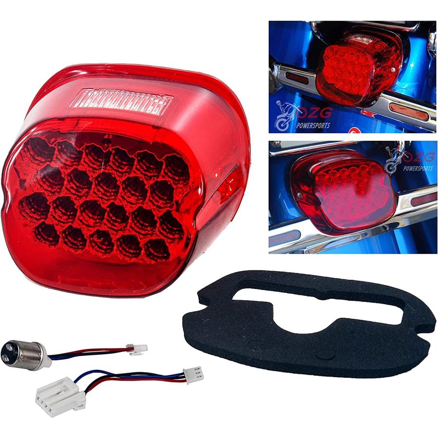 【並行輸入品】OZ-USA FLレッドLEDテールブレーキライト ハーレー ツーリング エレクトラ FLTR ロードキンググライド FLHTCU Iの画像