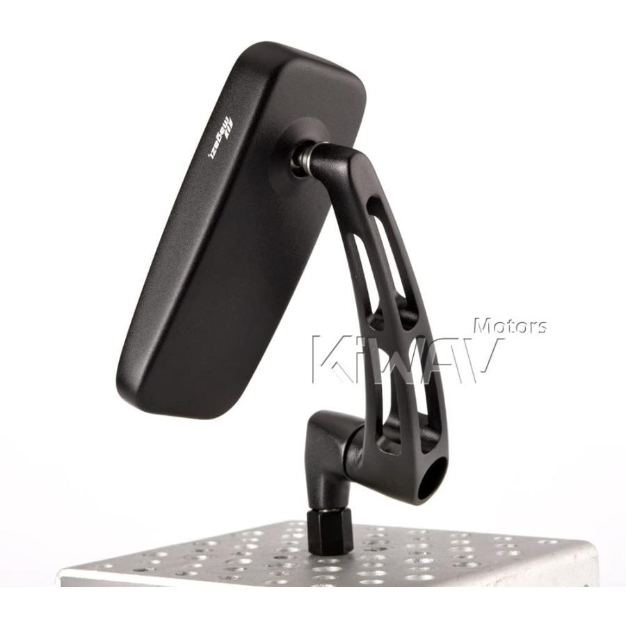 並行輸入品】KiWAV バイクミラー クラシックMX 黒 アルミ製 10mm 5/16