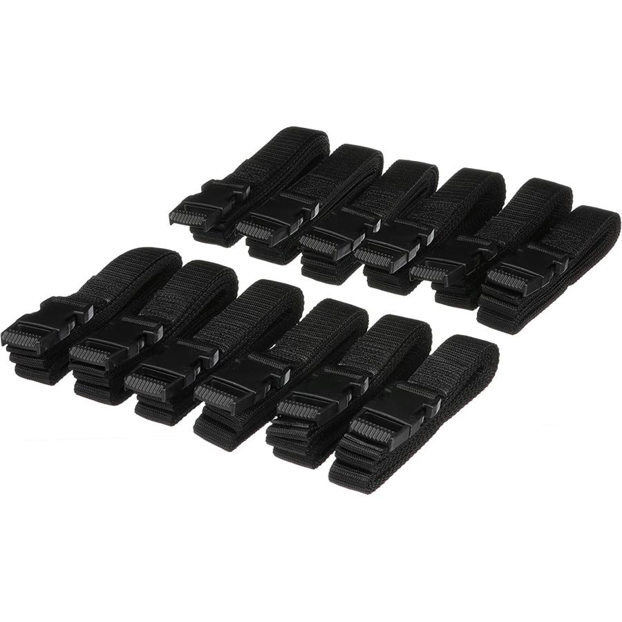 【並行輸入品】Seachoice ボートカバー タイダウンストラップ ダウンキット ブラック ストラップ12本付き　_1