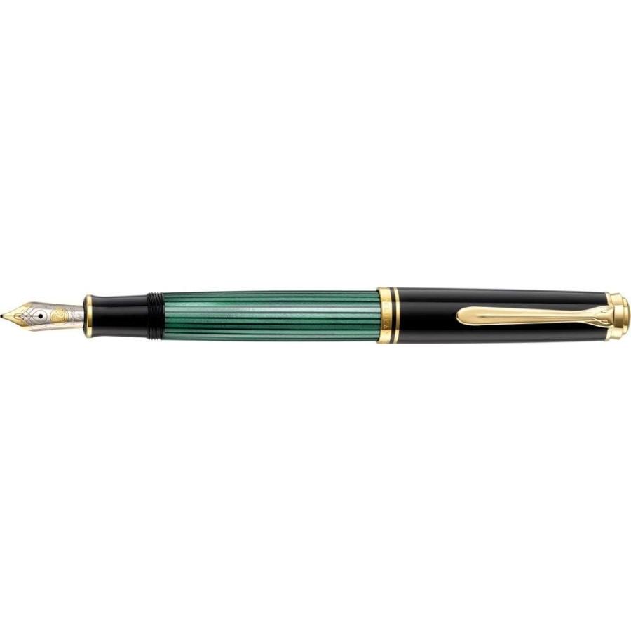 Pelikan　万年筆　 スーベレーン　M600　緑縞　B　太字 並行輸入品】ペリカン 万年筆 スーベレーン M600万年筆緑縞 B 太字