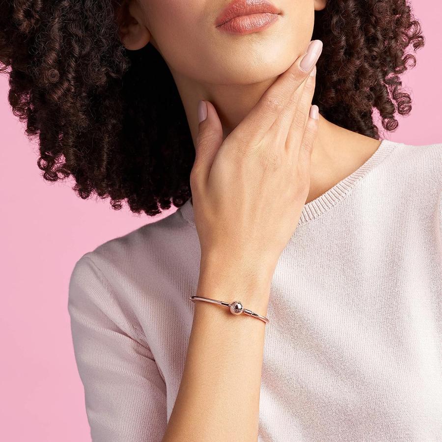 パンドラ PANDORA ラインストーン バングル ｓ925 シルバー 並行輸入品】【】PANDORA パンドラ Sterling Silver Bracelet ref
