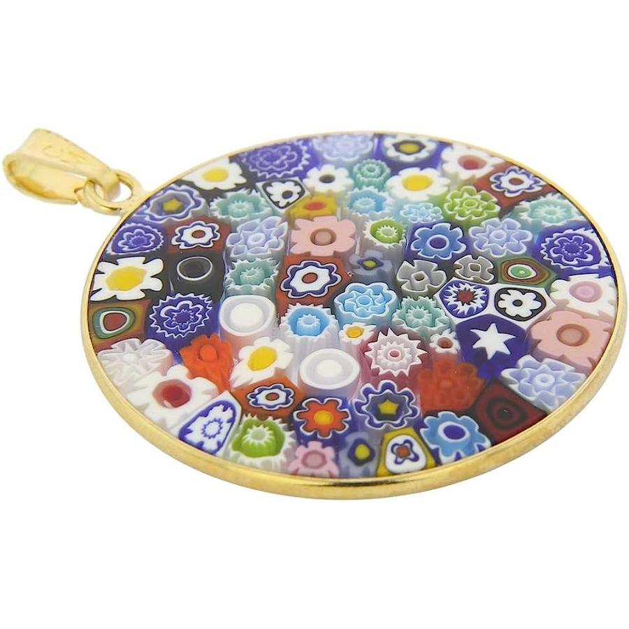 並行輸入品】GlassOfVenice ムラーノガラス ミルフィオリペンダント