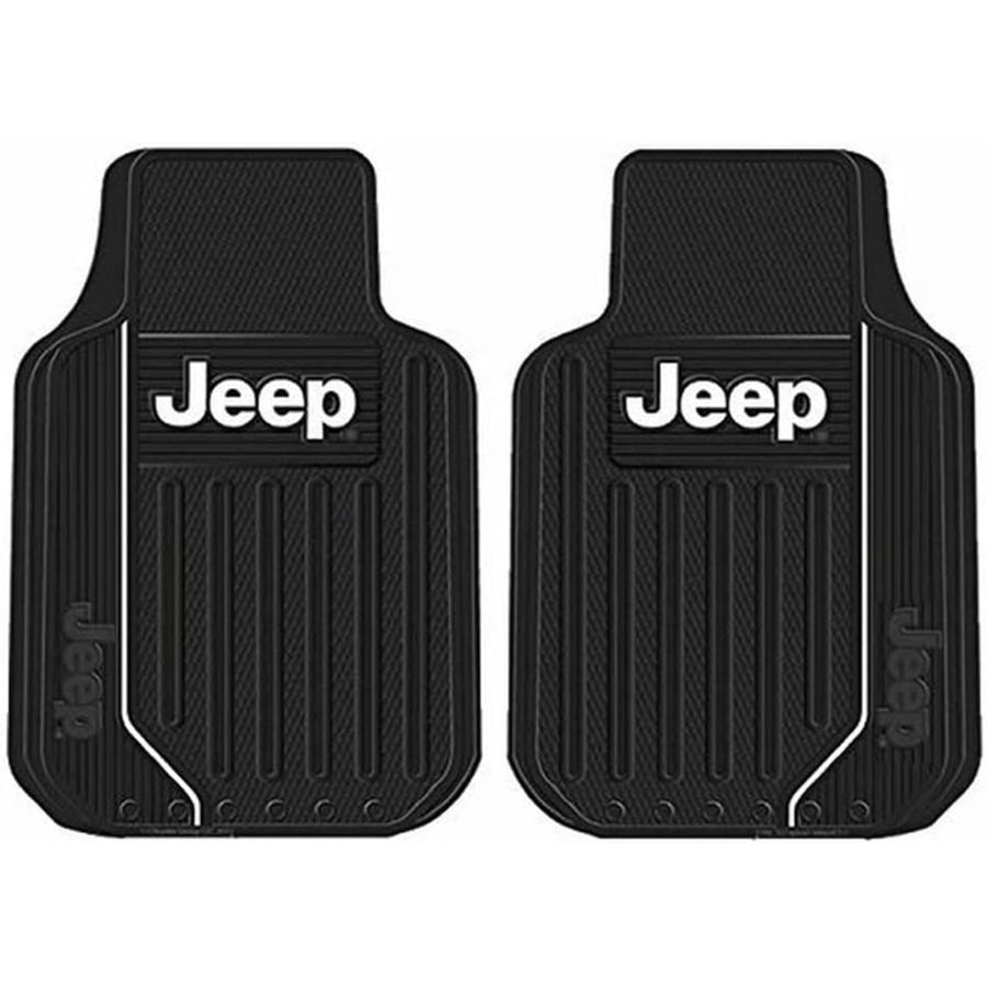 並行輸入品】ジープ Jeep 汎用ラバーフロアマット フロント ラングラー 