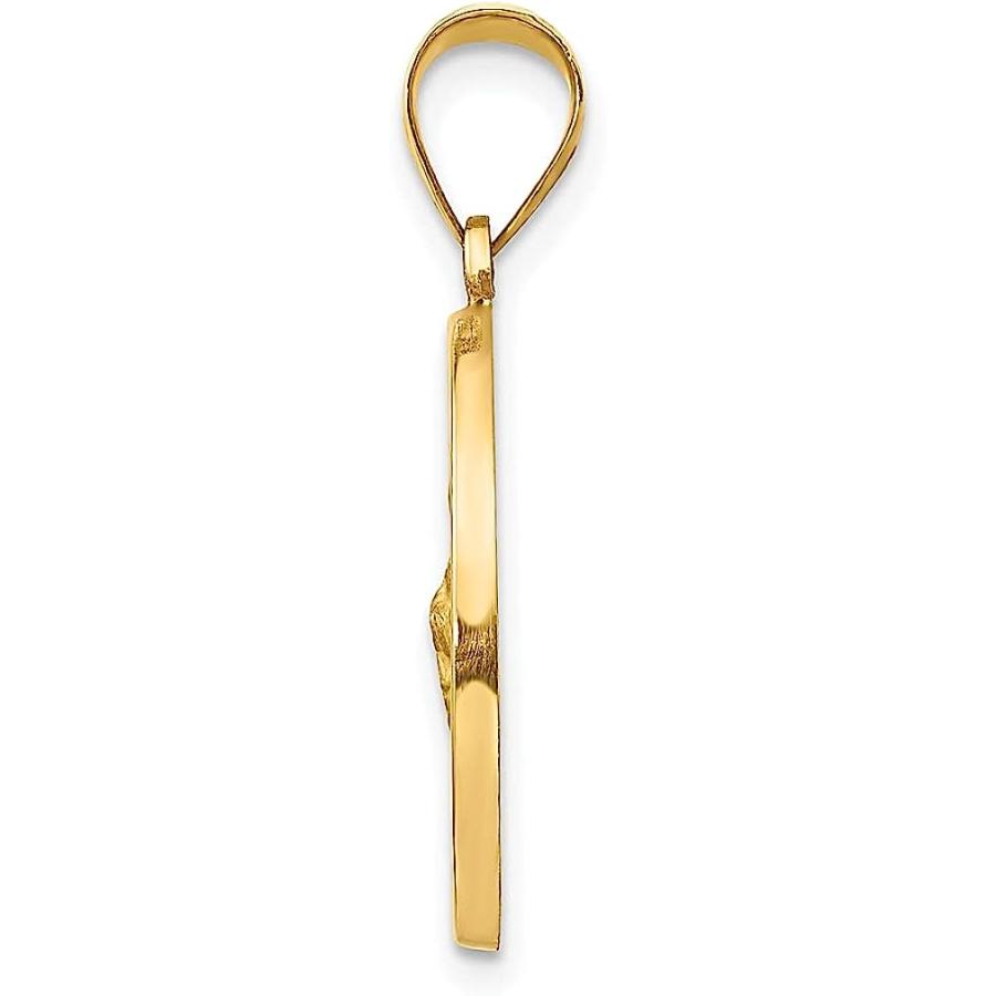 【並行輸入品】Iceカラット14 KイエローゴールドSaint Jude Thaddeus MedalペンダントチャームネックレスReligiousの画像