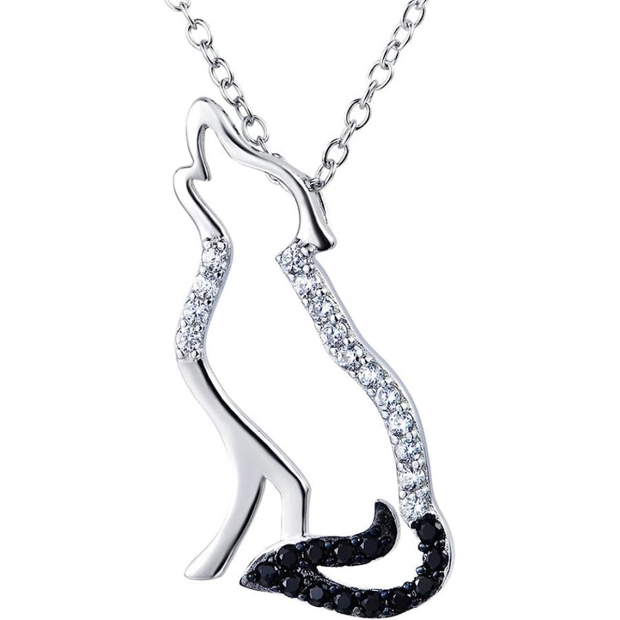 VENACOLY Wolf Ketting Sterling Zilver Maan Ketting voor Vrouwen Mannen