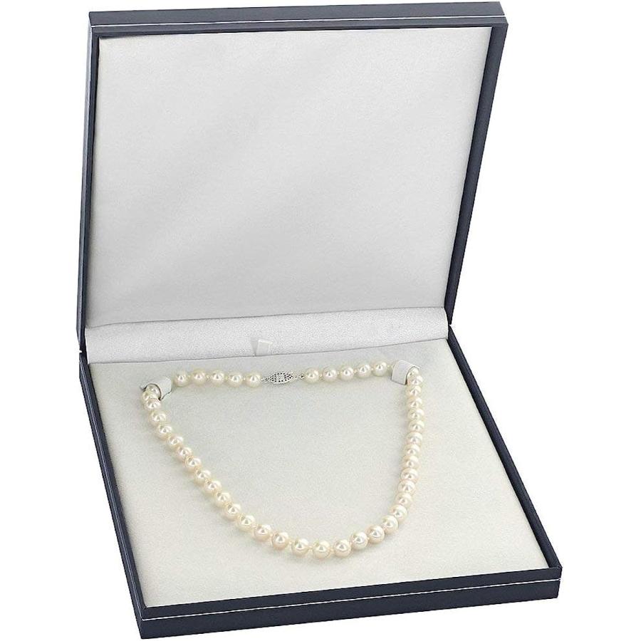 【並行輸入品】The Pearl Source AAA品質ダブルストランド ホワイト淡水養殖真珠ネックレス レディース 18~19インチ プリンセスレの画像