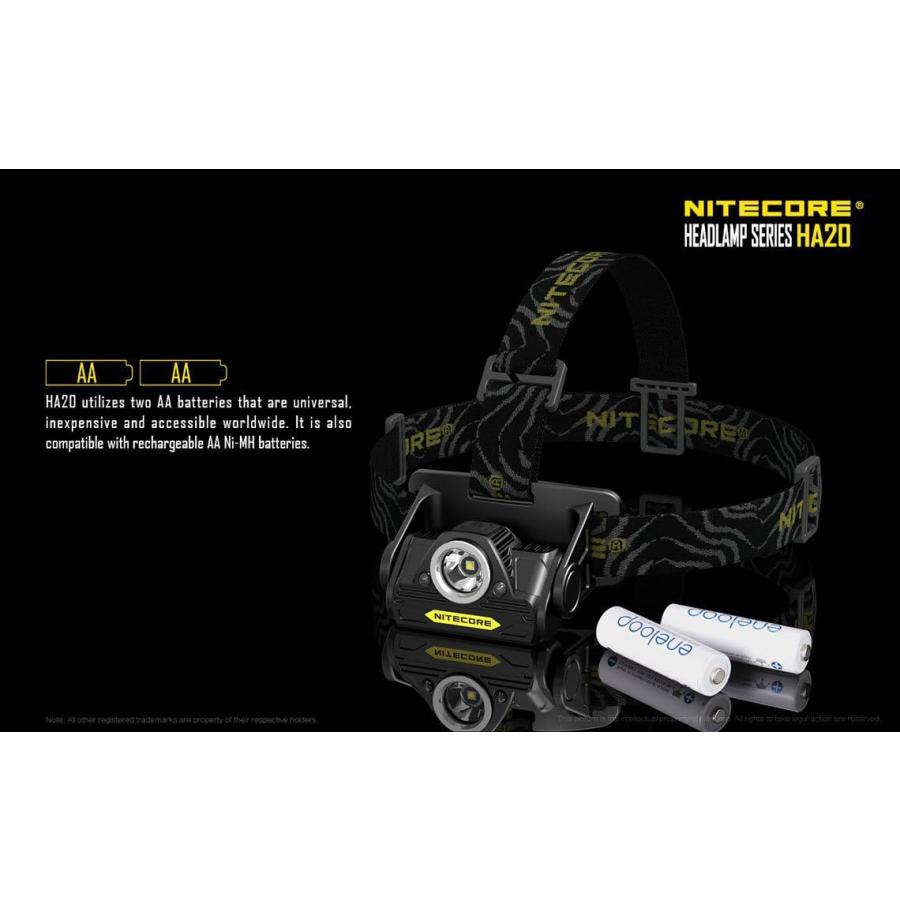【並行輸入品】Nitecore HA20 300 Lumens CREE LED headlamp Bundled with Two EdisonBr_7