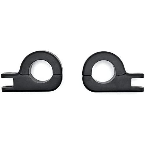 【並行輸入品】Krator Black 1-1/4inch Engine Guard Tube Bar Footpeg Clamps Compatib
